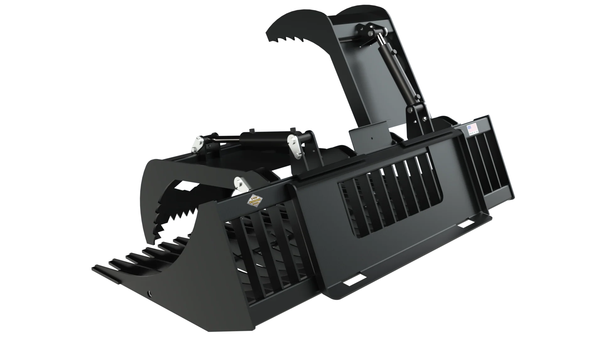 Top Dog Attachments | 72" Utility Grapple Bucket - Image 3