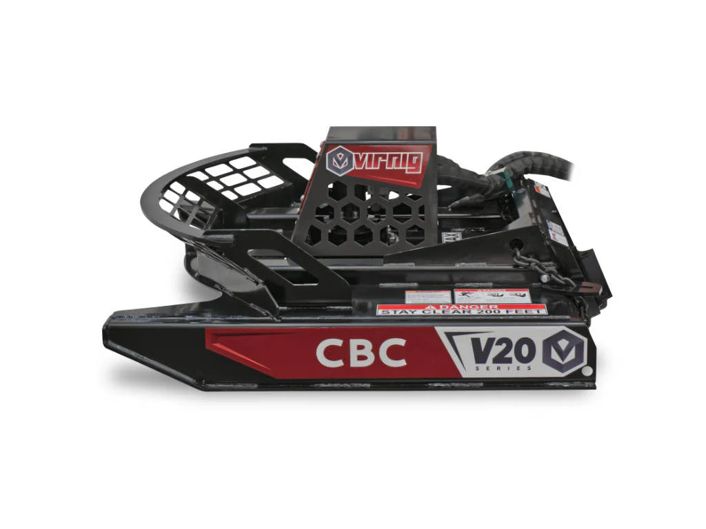 VIRNIG V20 Open Front Rotary Brush Cutter for Mini Skid Steer - Image 3